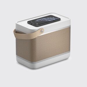 Bang & Olufsen Portable Bluetooth Speaker - White and Tan